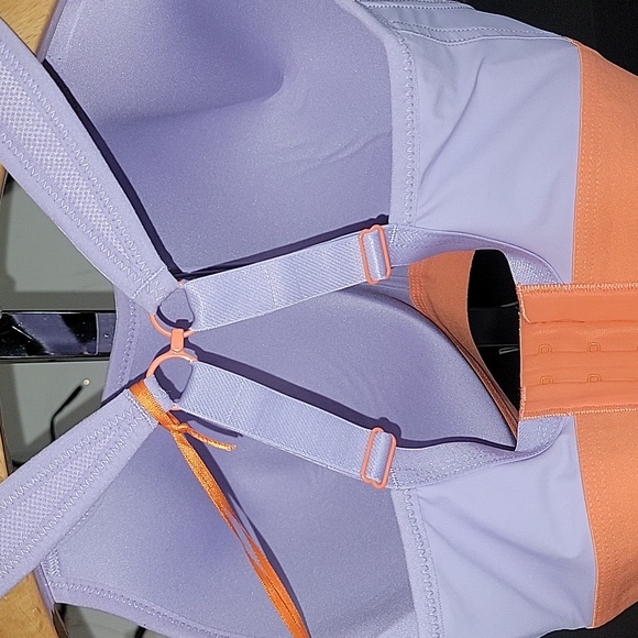 Panache Sport Non-Wired Sport Bra Lilac/Orange - Picture 4 of 9